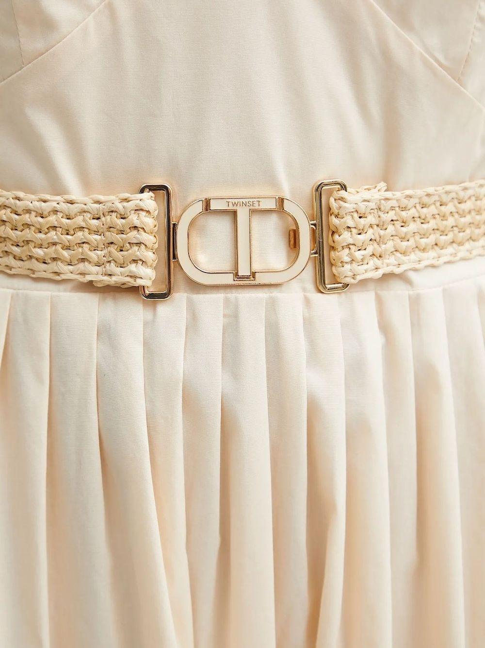 V-neck pleated maxi dress Product Image