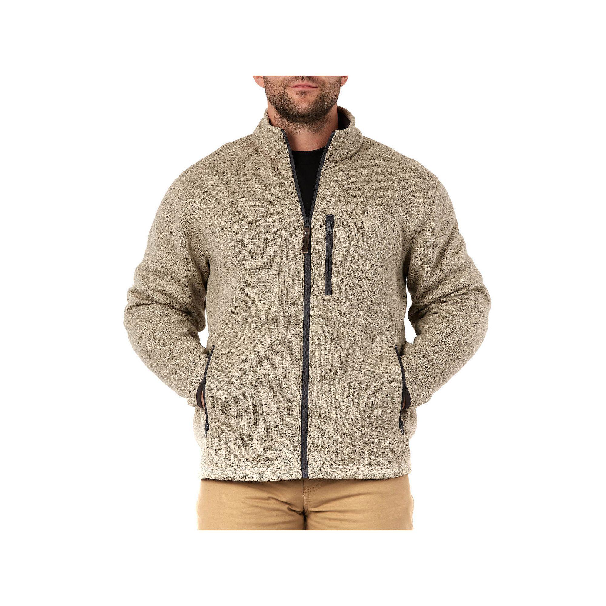 Men's Smith's Workwear Sherpa-Lined Sweater Fleece Jacket,  Product Image