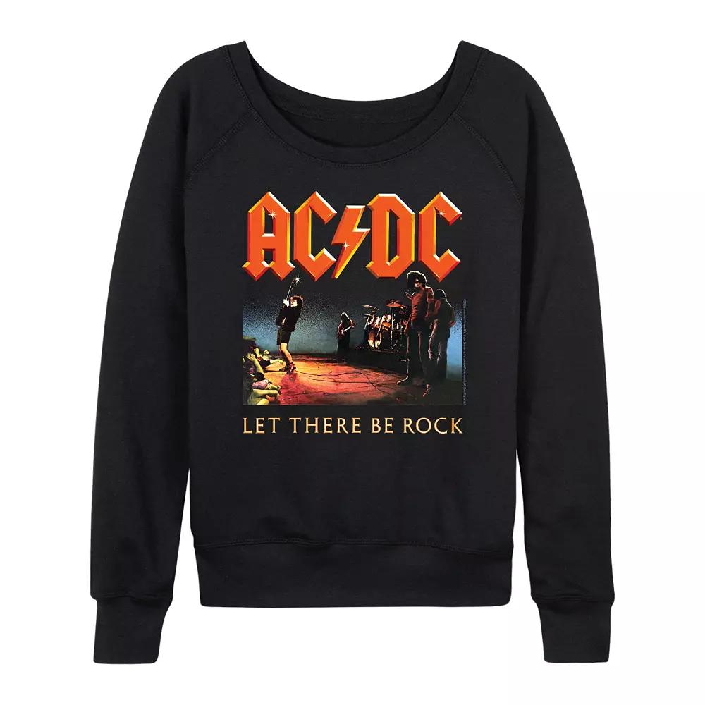 Women's ACDC Let There Be Rock French Terry Long Sleeve Tee,  Product Image