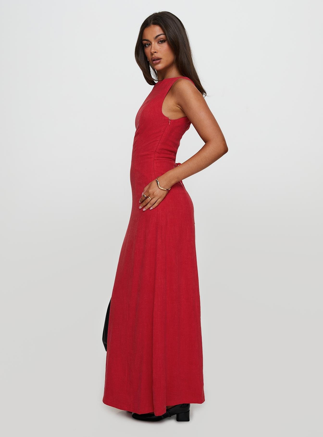 Lewisa Maxi Dress Red Product Image