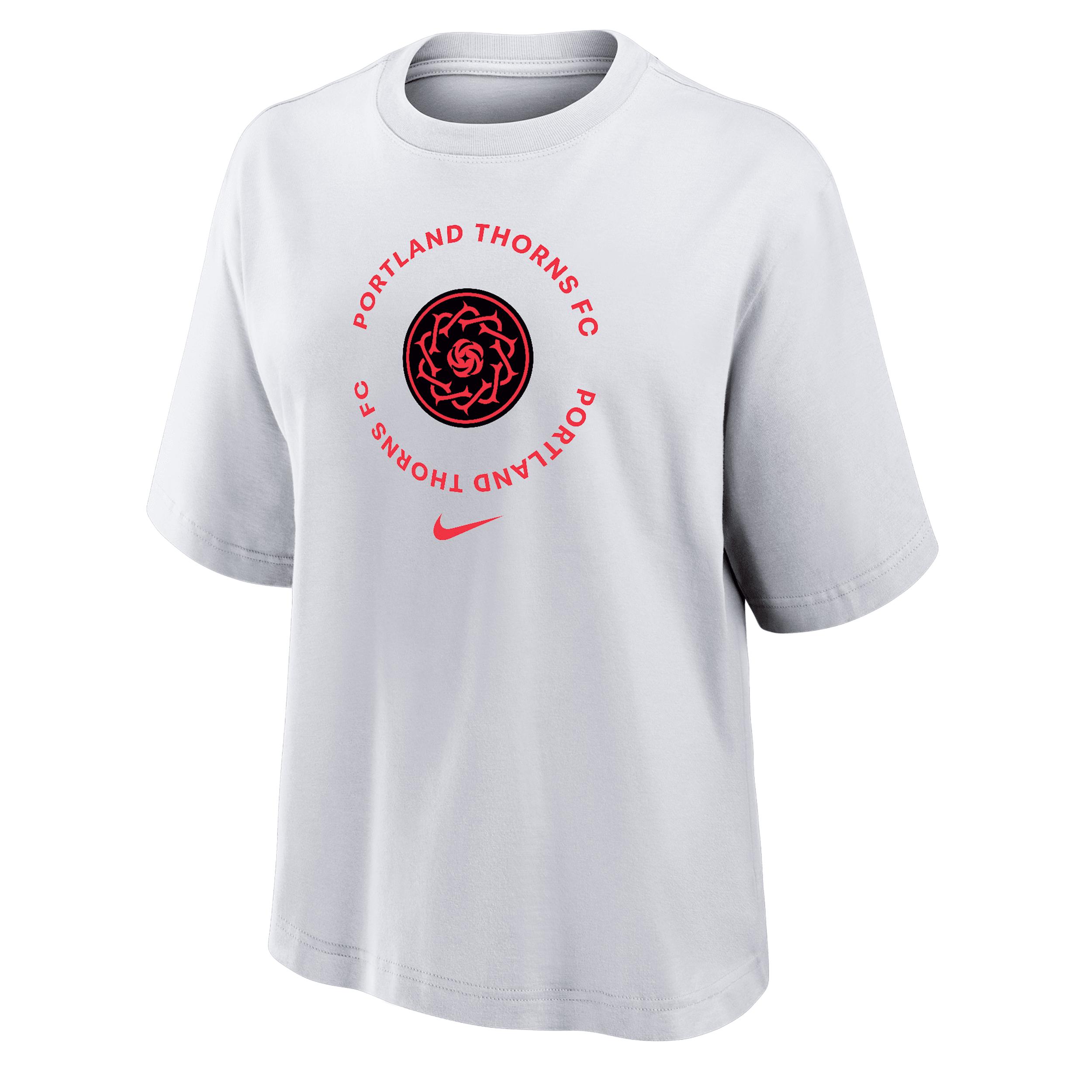 Portland Thorns FC Nike Womens NWSL Boxy T-Shirt | W11122FW25-WHT Product Image