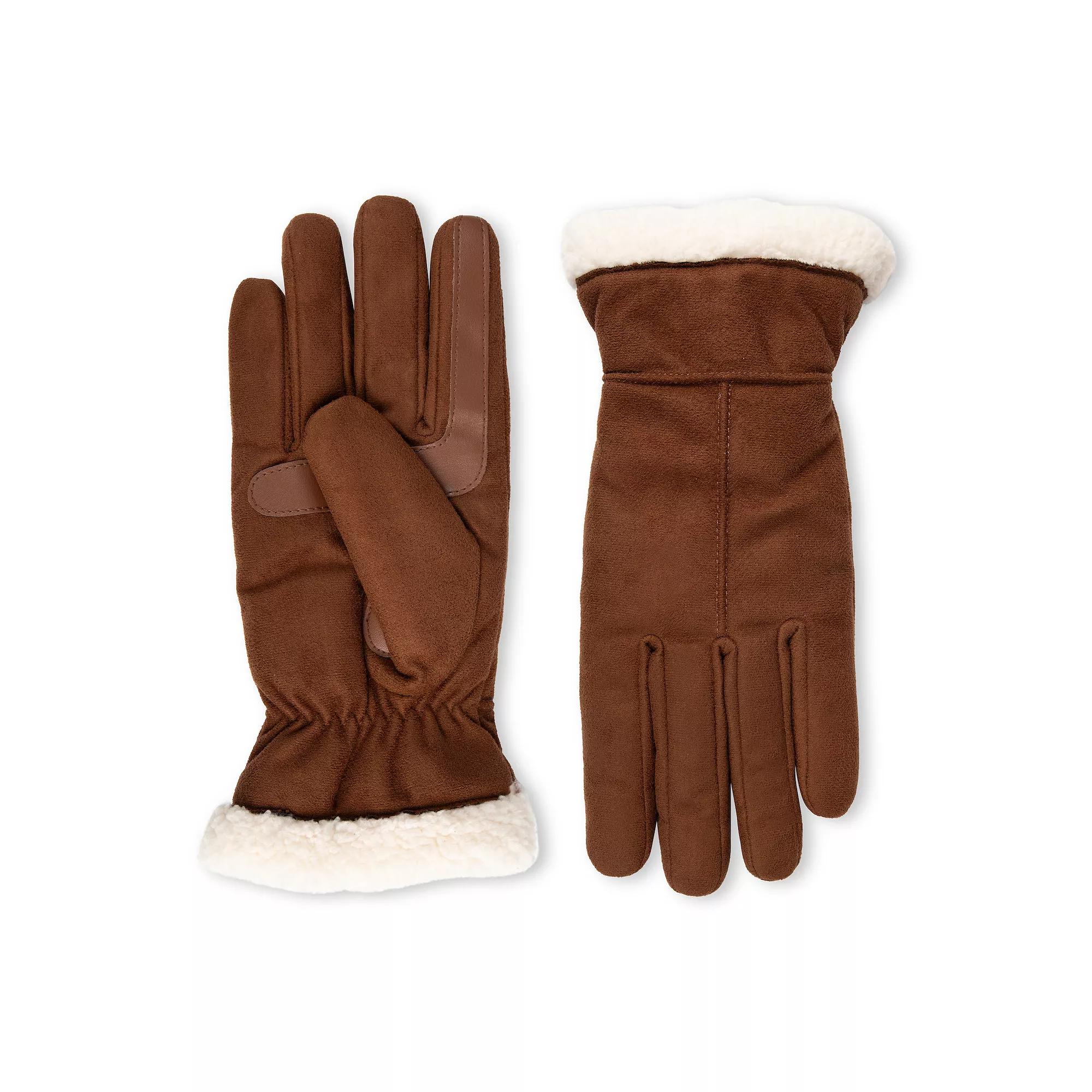 Women’s isotoner Lined Microsuede Water Repellent Gloves,  Product Image