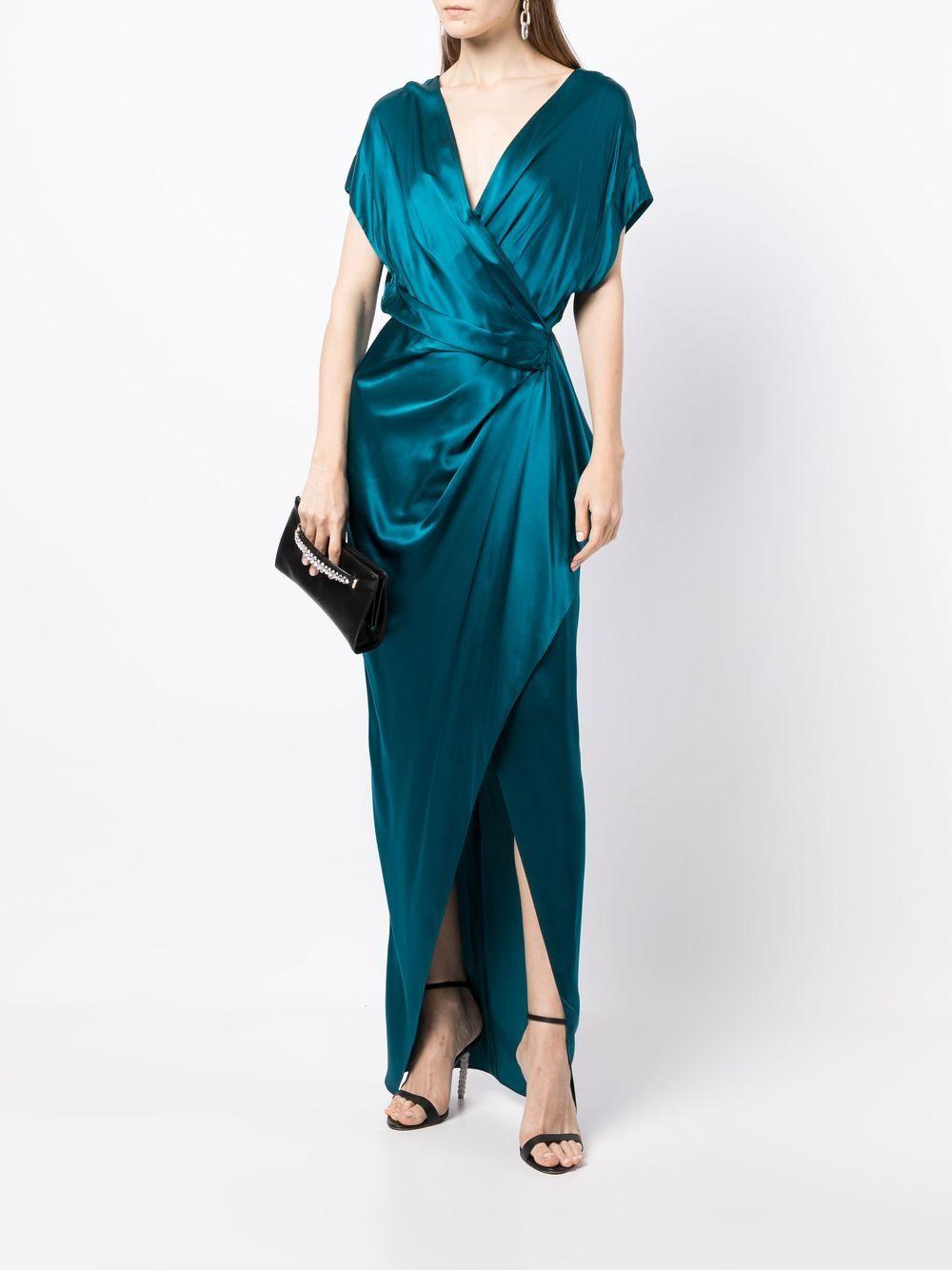 wrap drape-detail gown Product Image