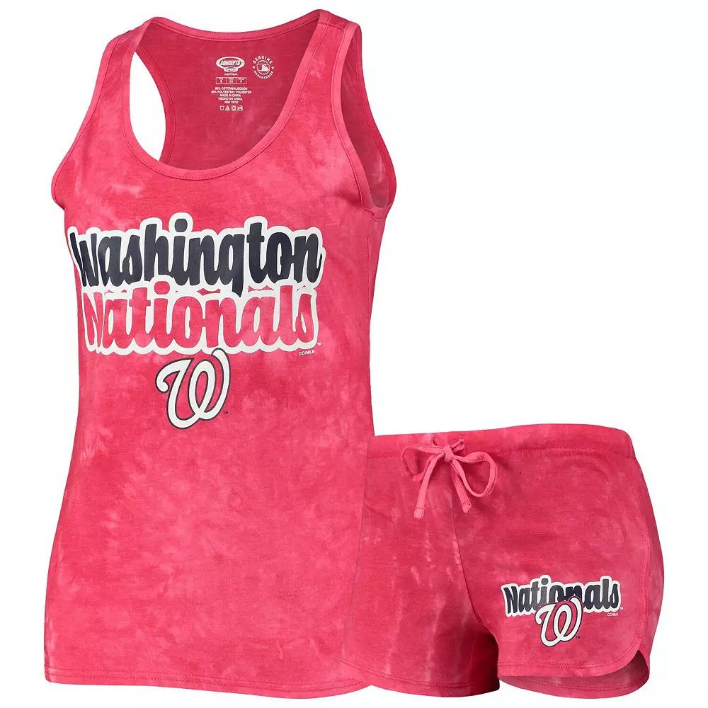 Women's Concepts Sport Red Washington Nationals Billboard Racerback Tank Top & Shorts Set,  Product Image
