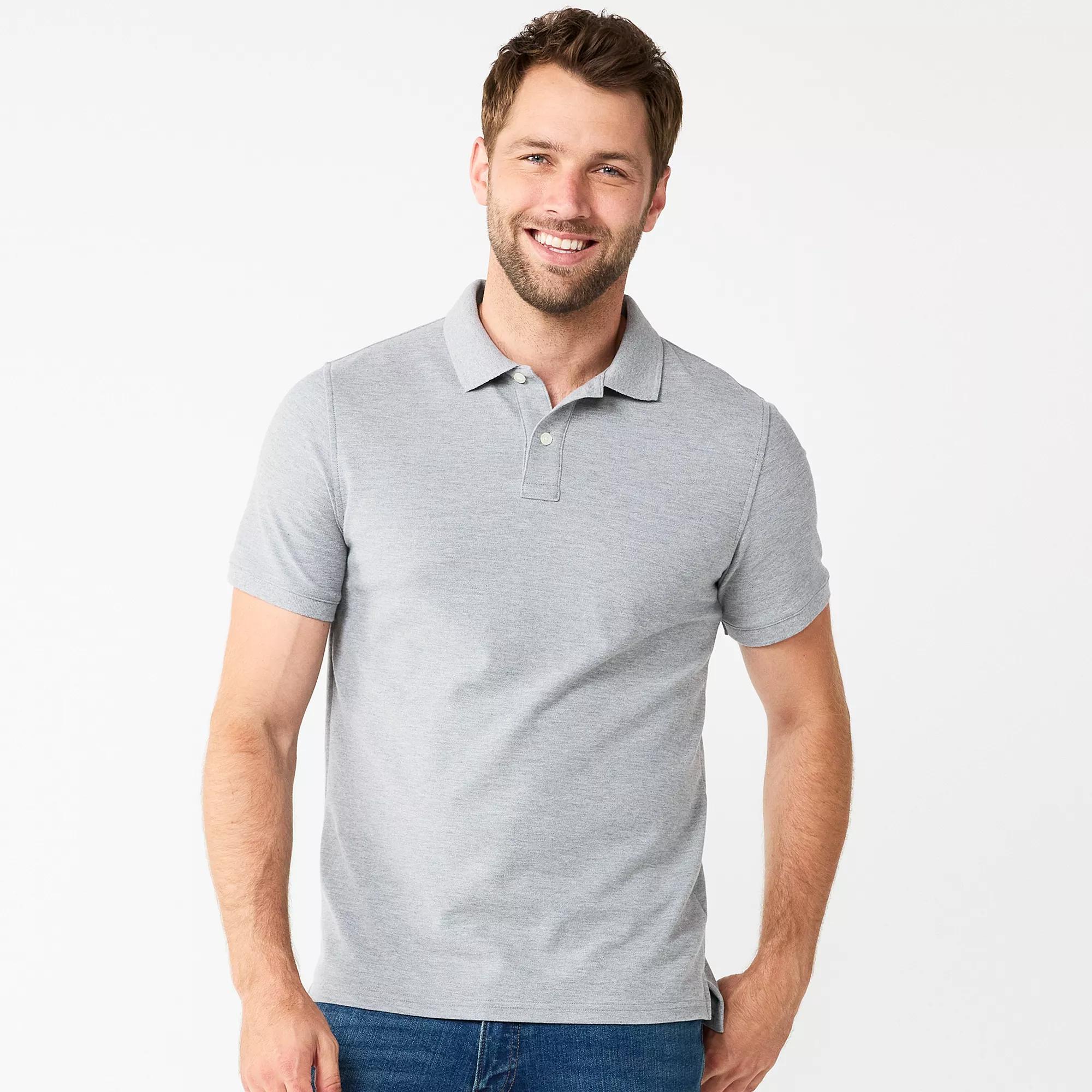 Men's Sonoma Goods For Life® Short Sleeve Pique Polo,  Product Image