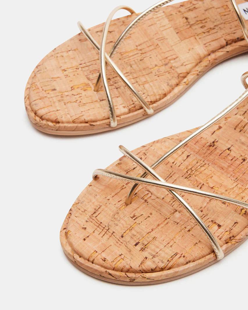 Steve Madden | Myrtle Lace Up Sandals | Gold Product Image