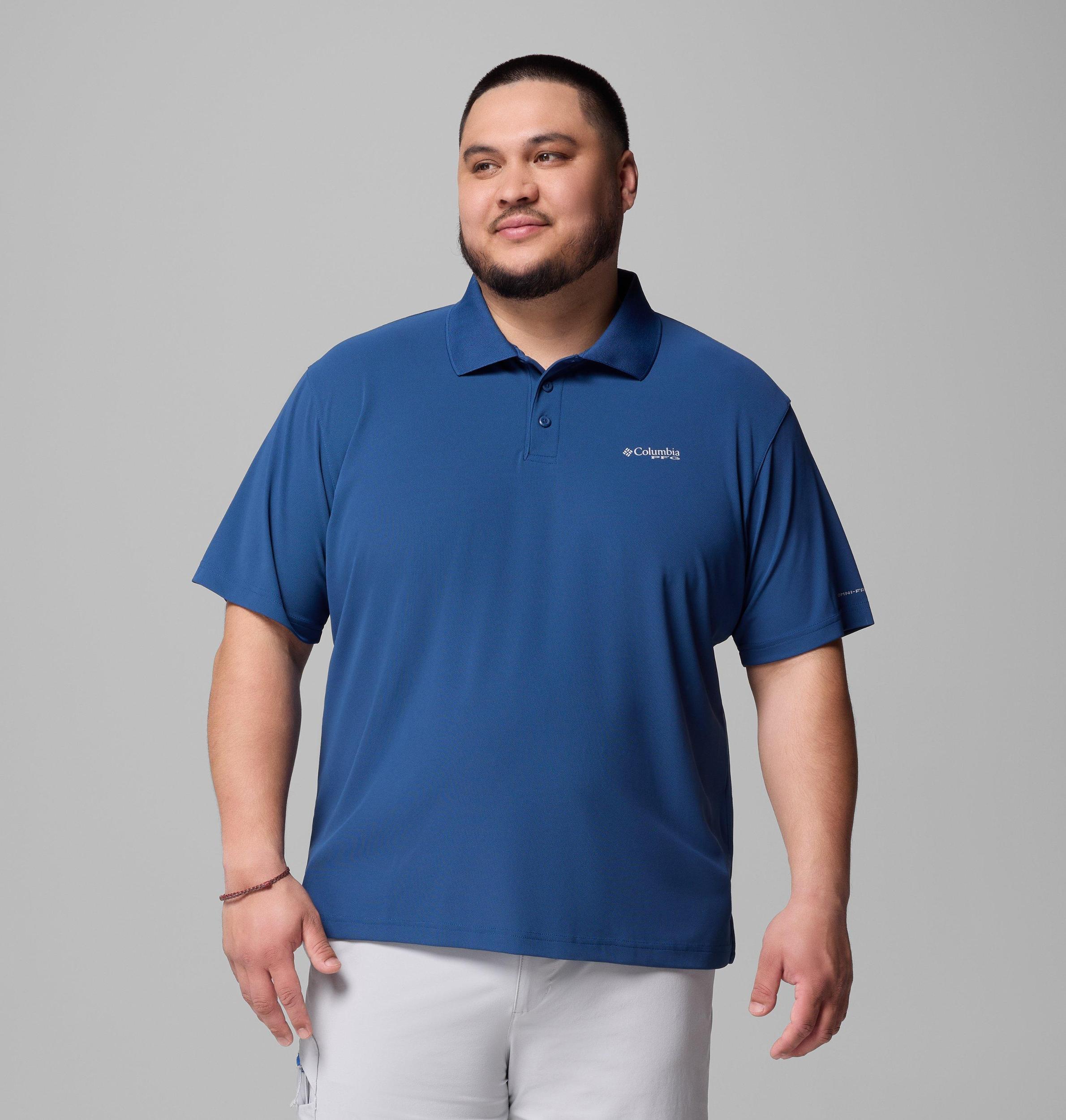 Columbia Mens PFG Freezer Polo Shirt - Big- Product Image