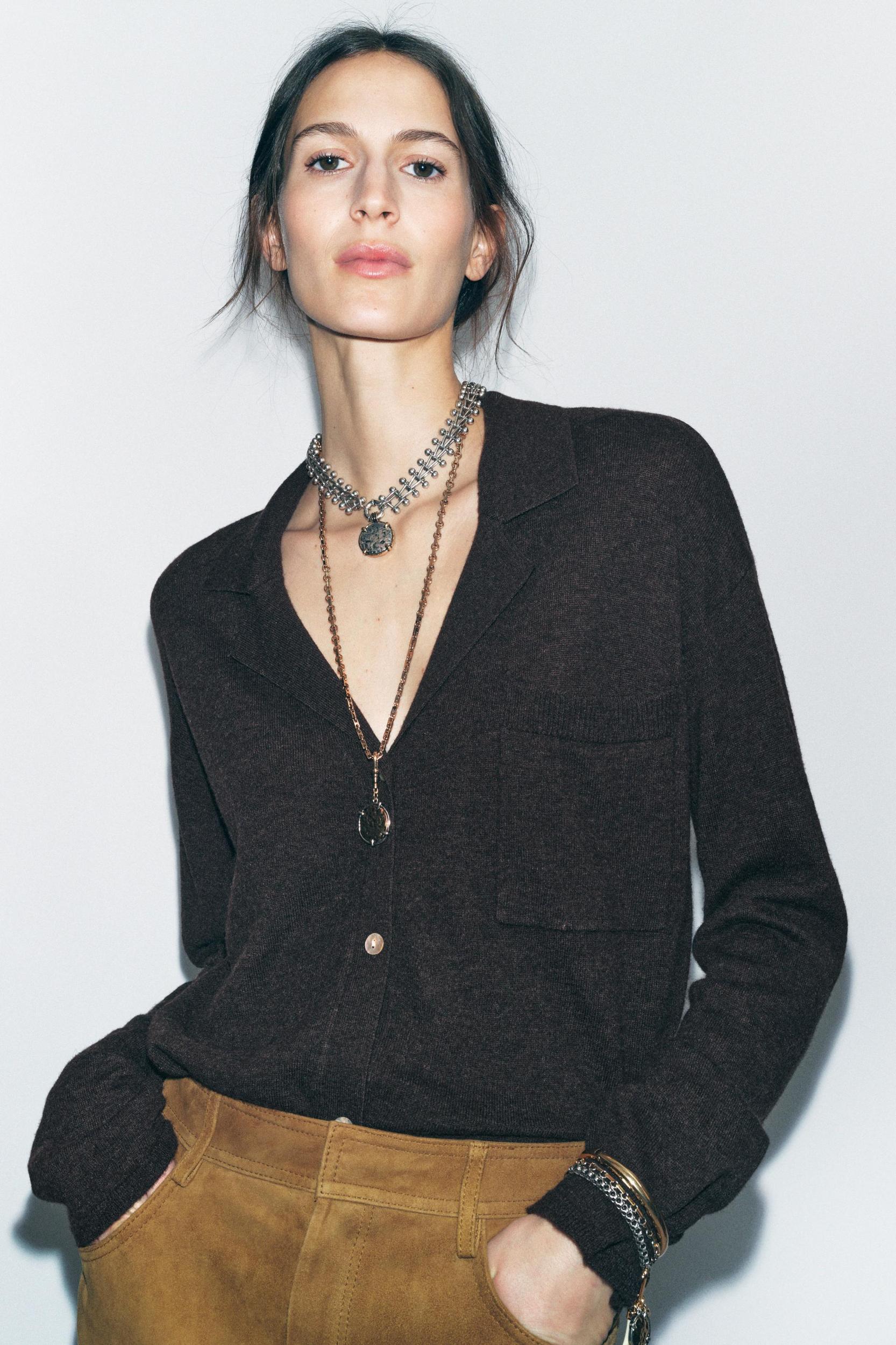 OVERSIZED 100% WOOL CARDIGAN Product Image