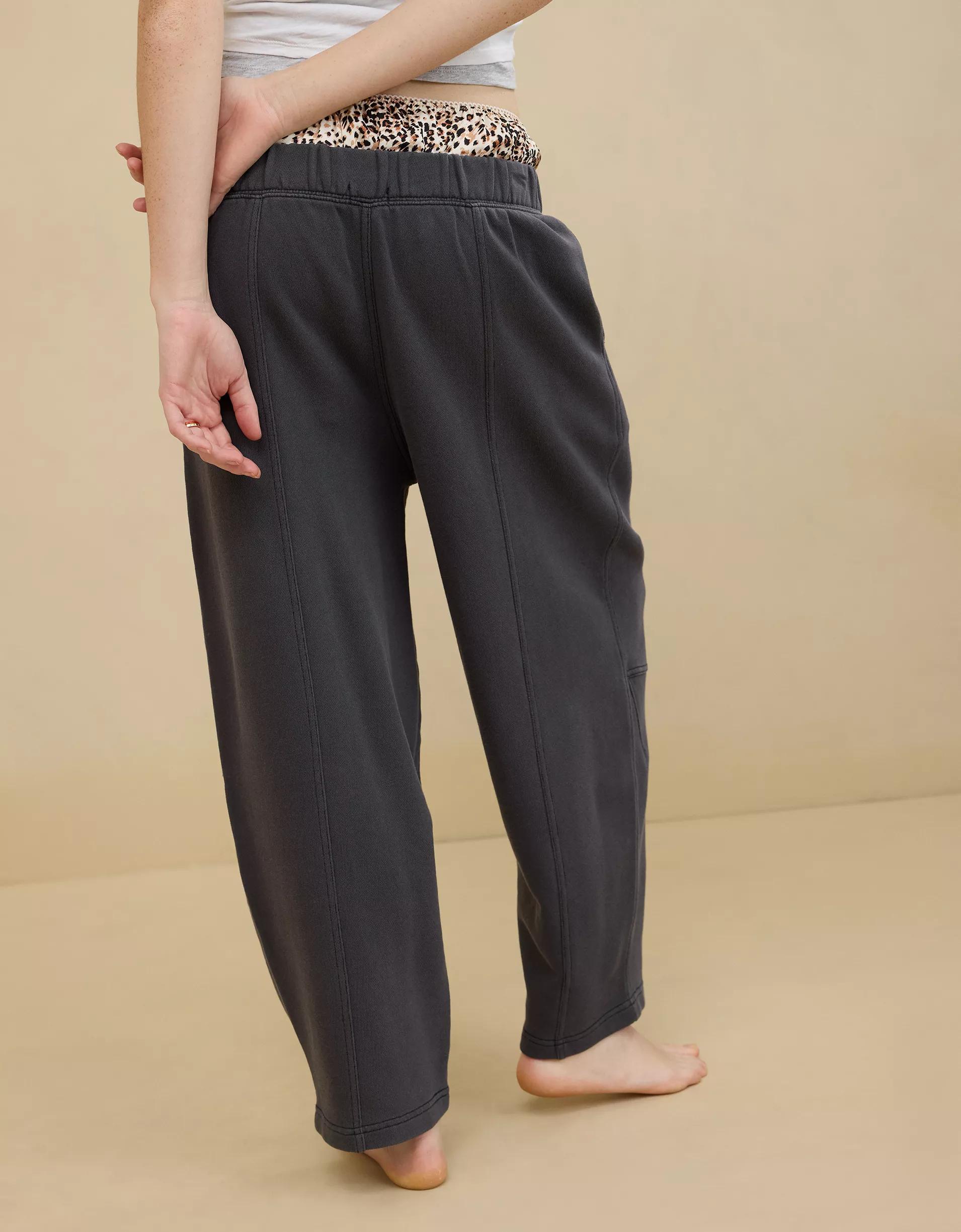 Aerie Seams Right Barrel Leg Sweatpant Product Image