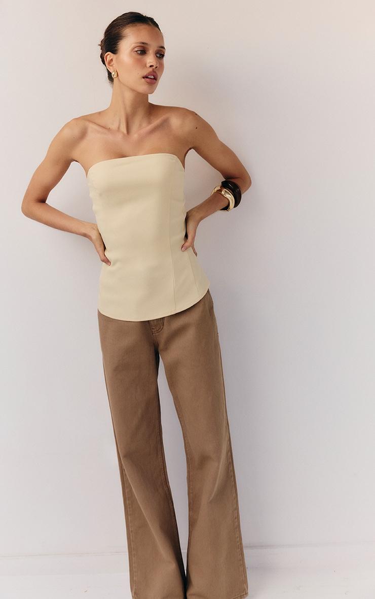 Lemon Peplum Bandeau Product Image