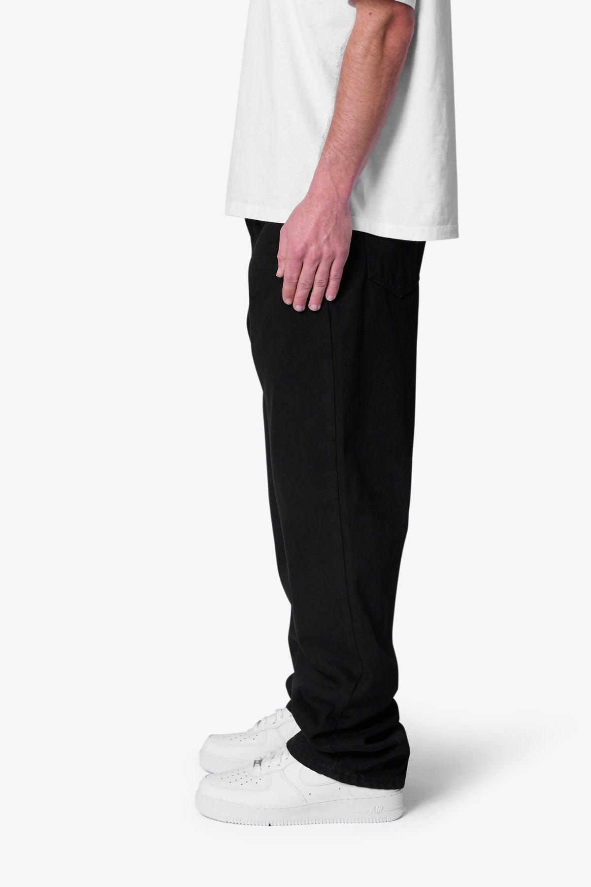 Raw Baggy Denim - Rinsed Black Product Image