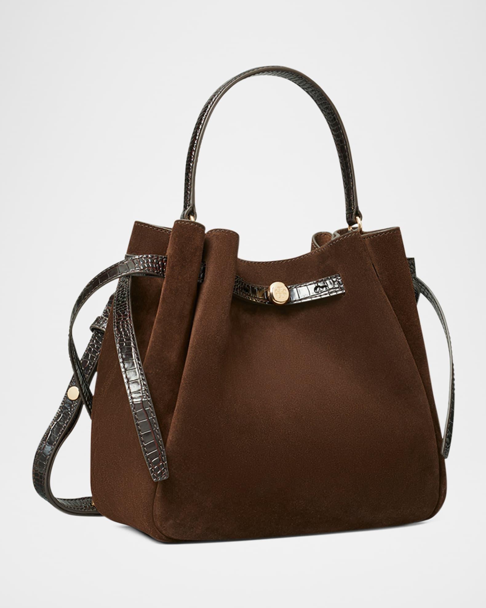Romy Suede Belted Bucket Bag Product Image