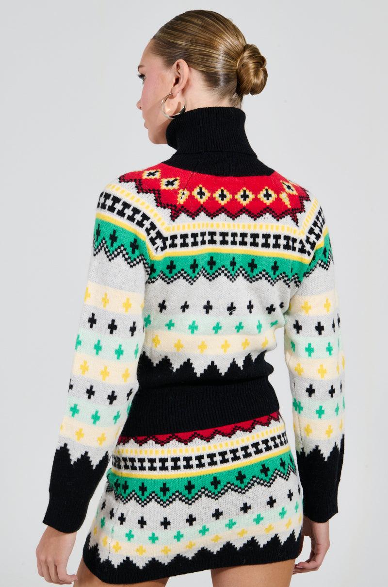 AT THE SLOPES FITTED TURTLENECK SWEATER Product Image