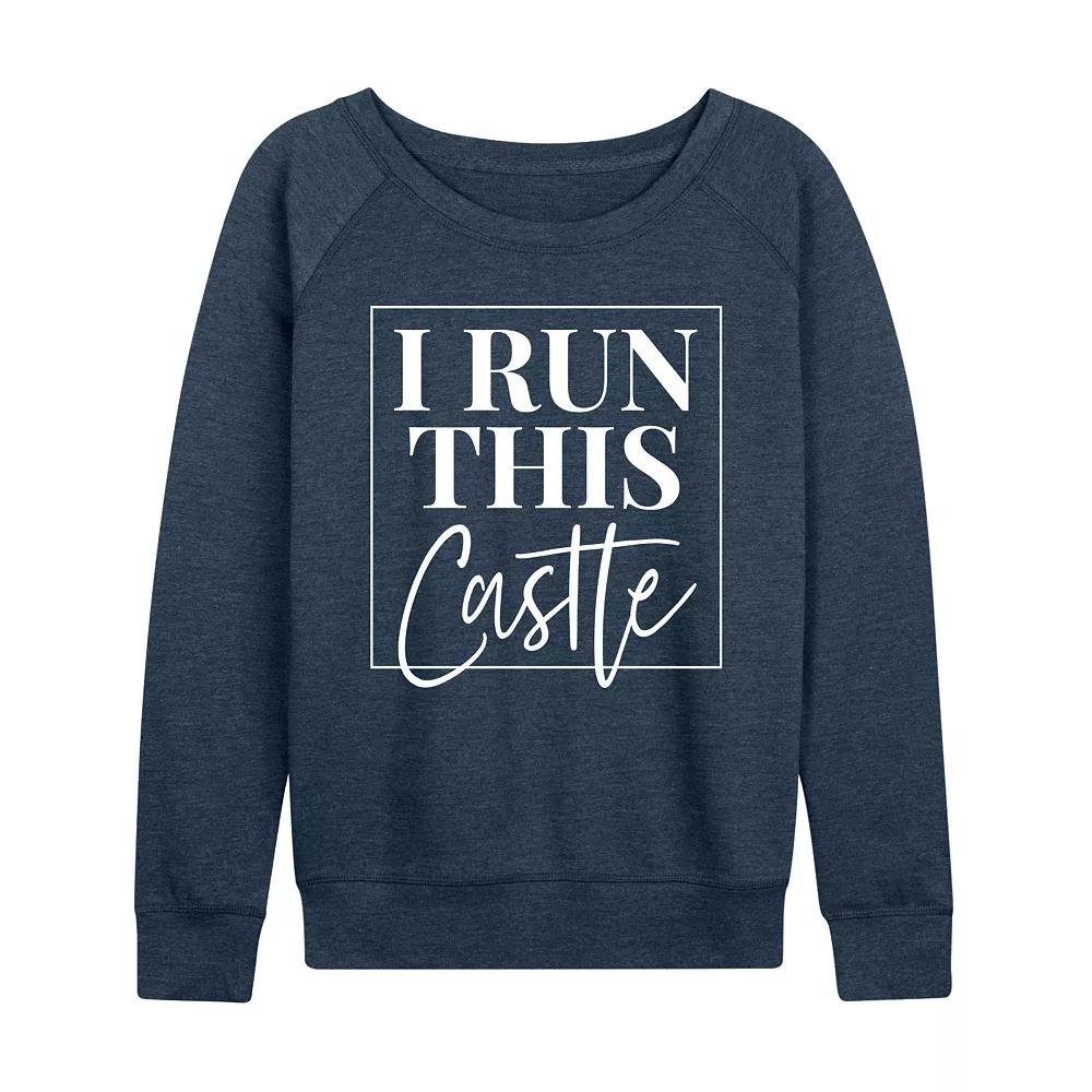 Women's I Run This Castle French Terry Long Sleeve Tee,  Product Image