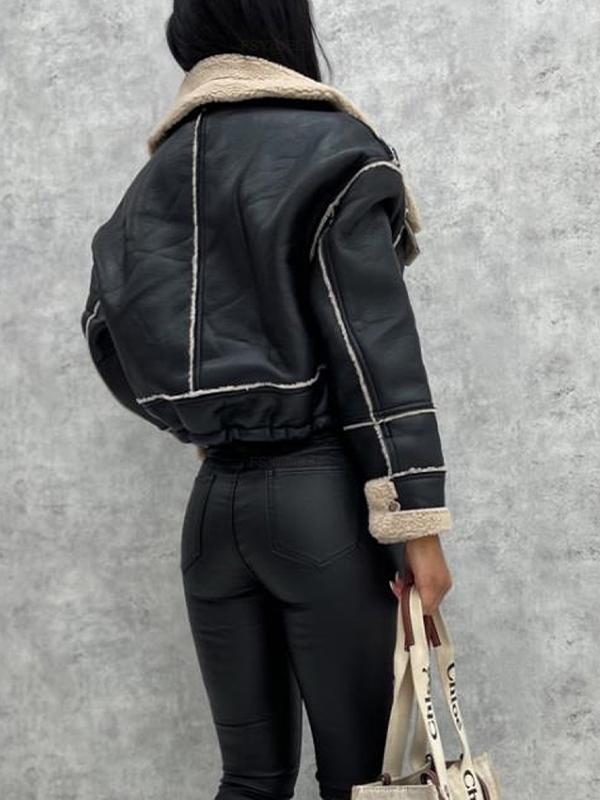 Lambswool Short Zipper Jacket Product Image