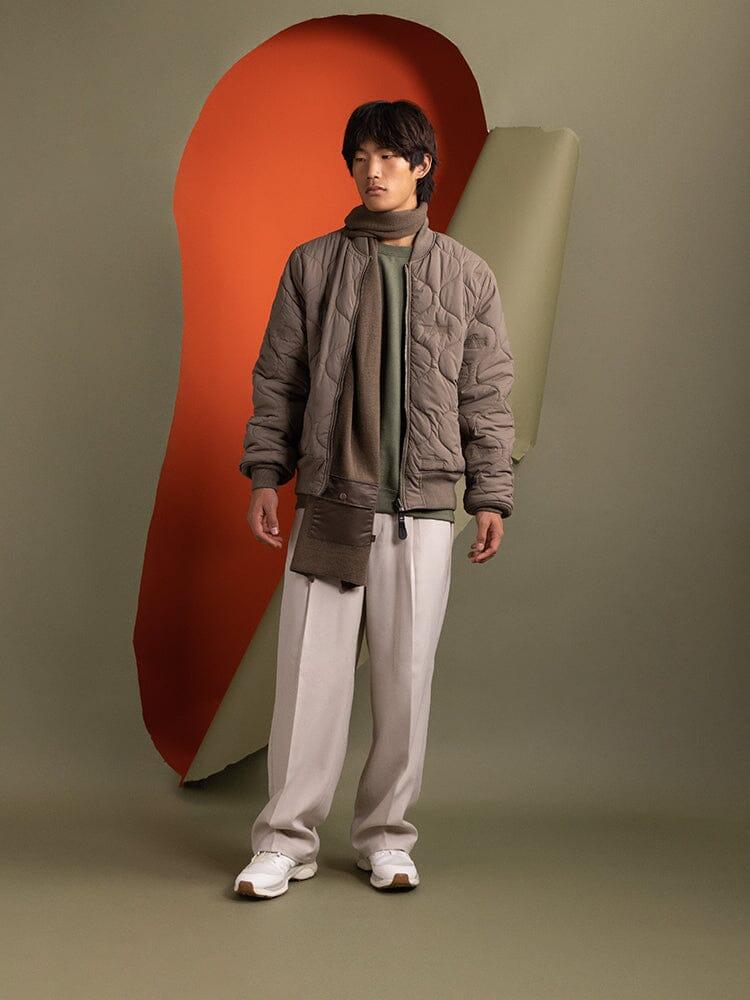 REVERSIBLE ONION QUILTED MA-1 BOMBER JACKET Male Product Image