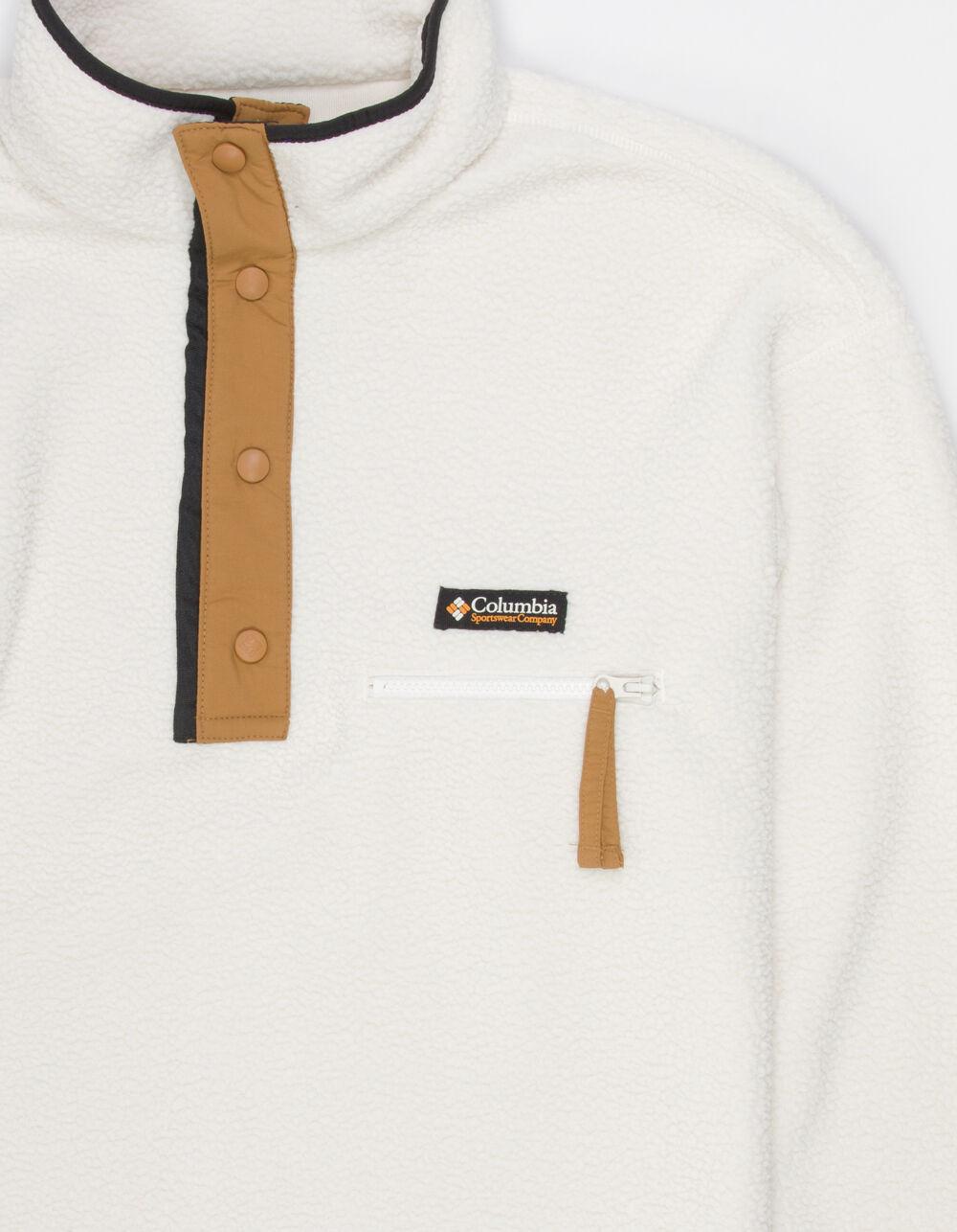 COLUMBIA Helvetia™ II Mens Half Snap Fleece Pullover - CREAM Product Image