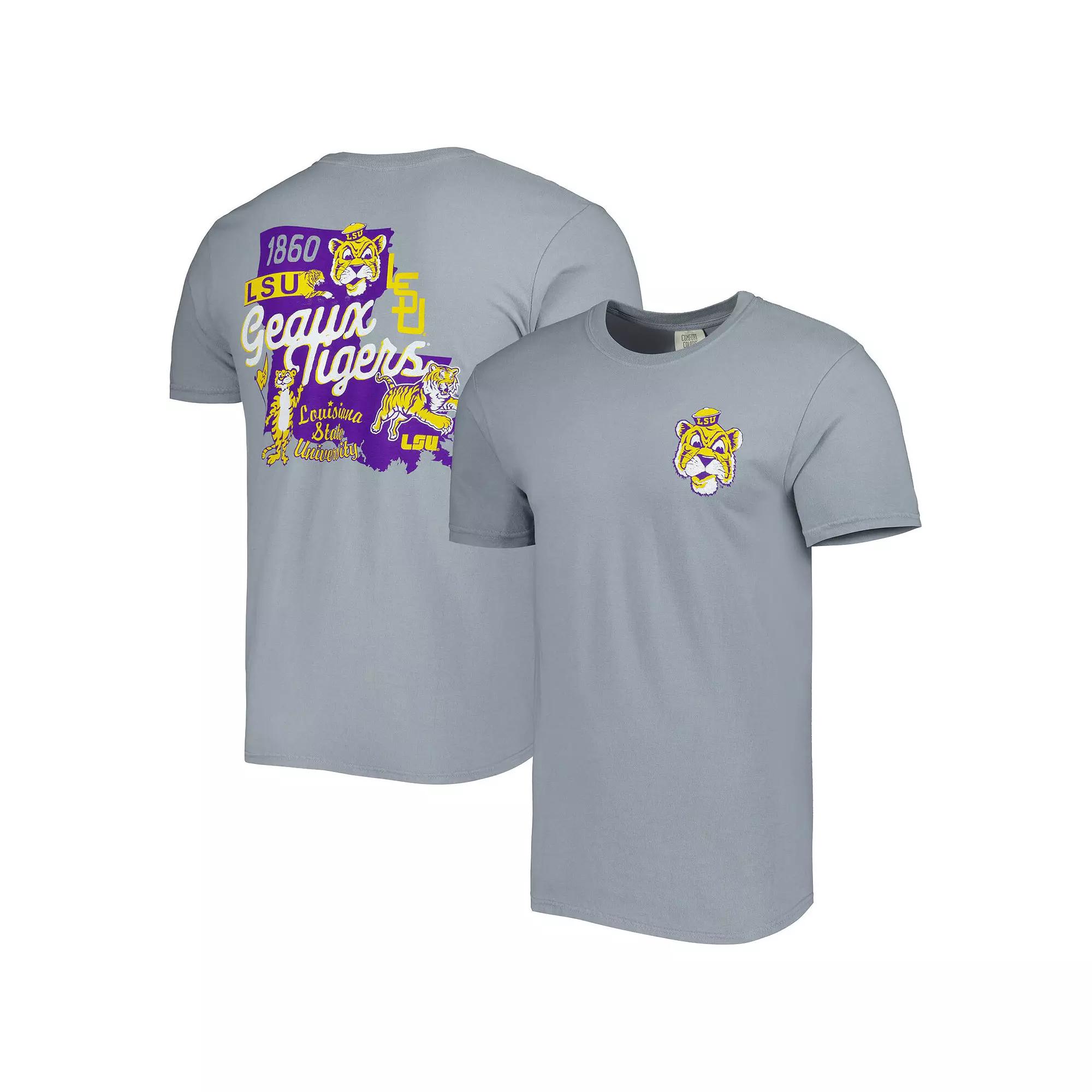 Mens Graphite LSU Tigers Vault State Comfort T-Shirt Product Image