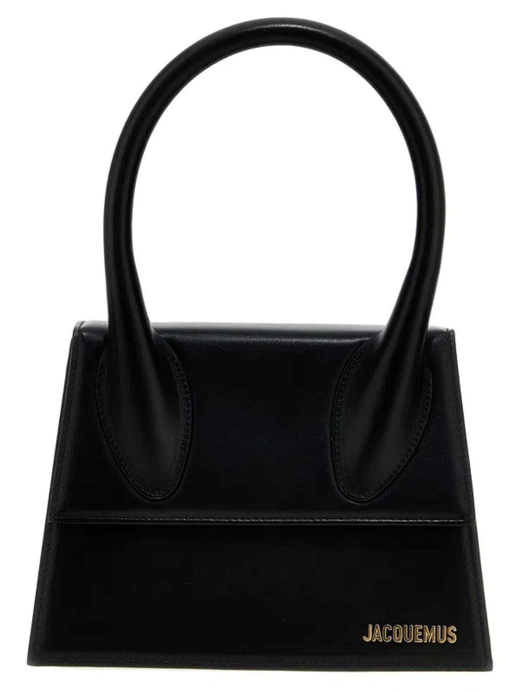JACQUEMUS Small Handle And Removable Shoulder Strap In Black Product Image