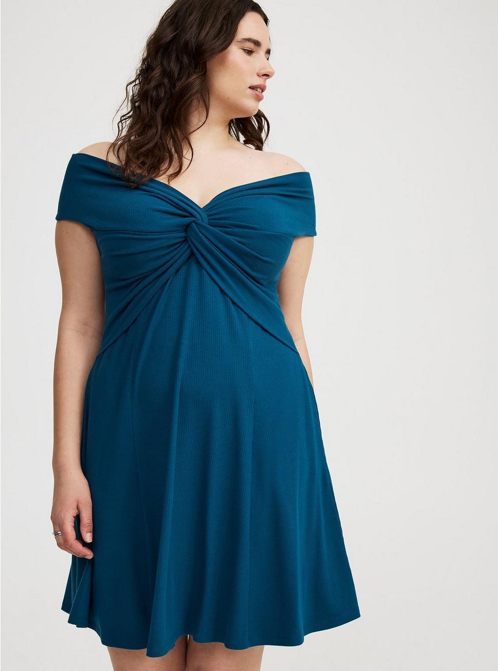 Off-Shoulder Mini Dress Product Image