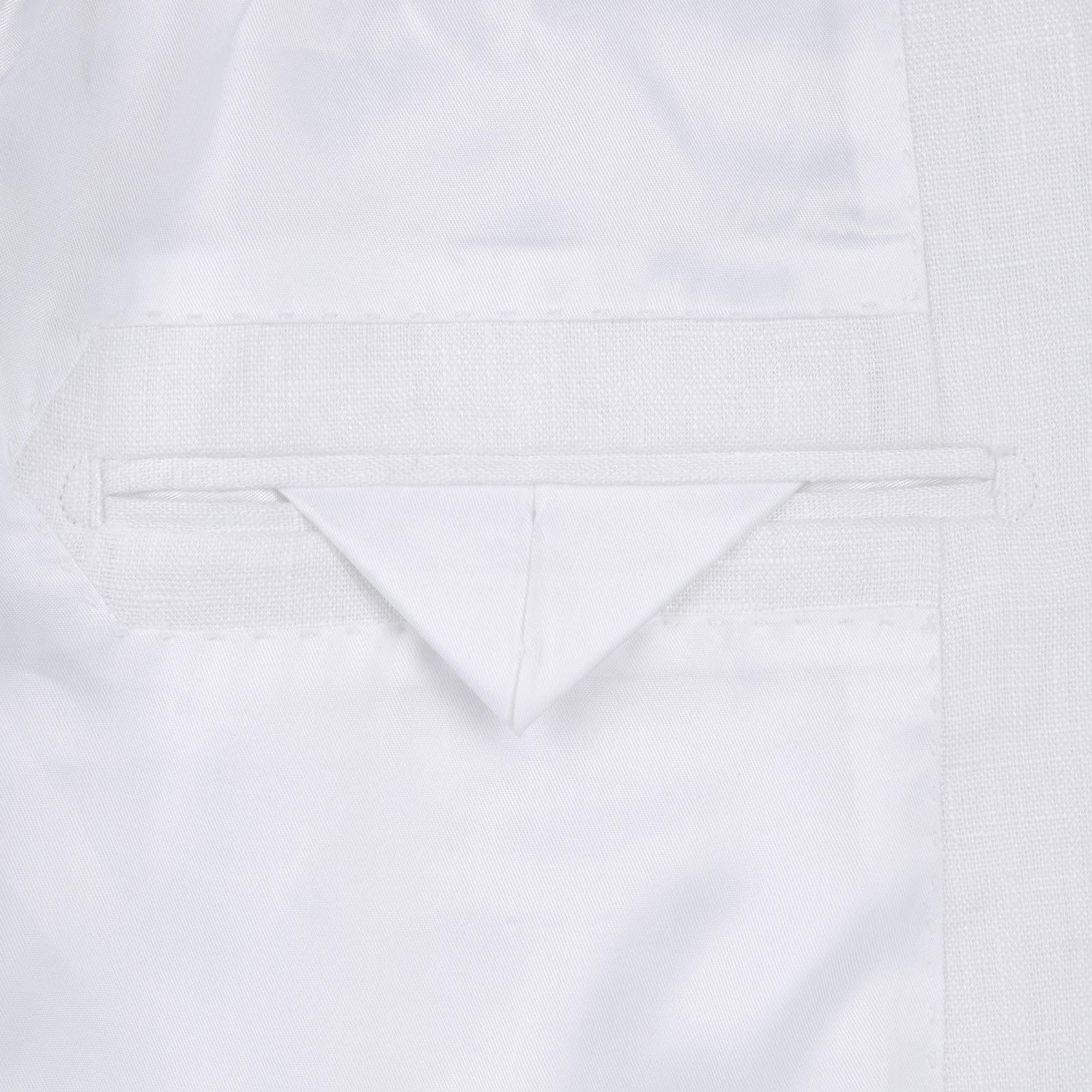 (38L, 40R, 46L) Regular Fit 2 Piece White Linen Suit Product Image