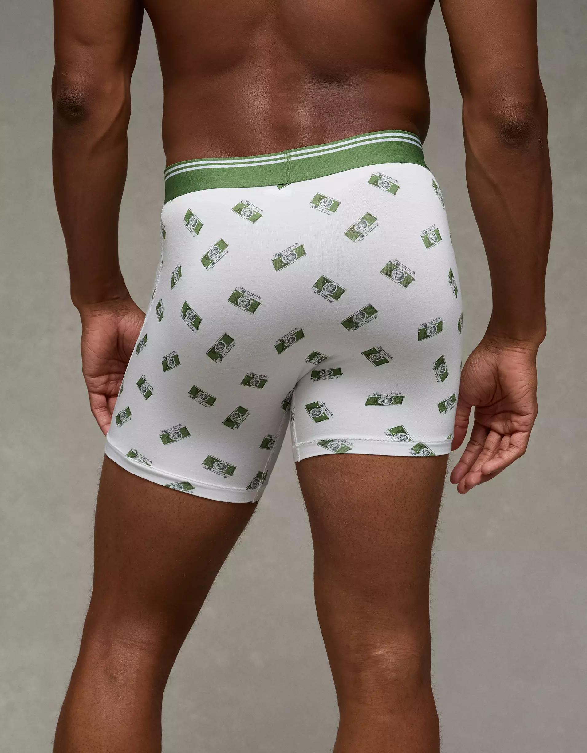 AEO Plaid Ultra Soft Pocket Boxer Short Product Image