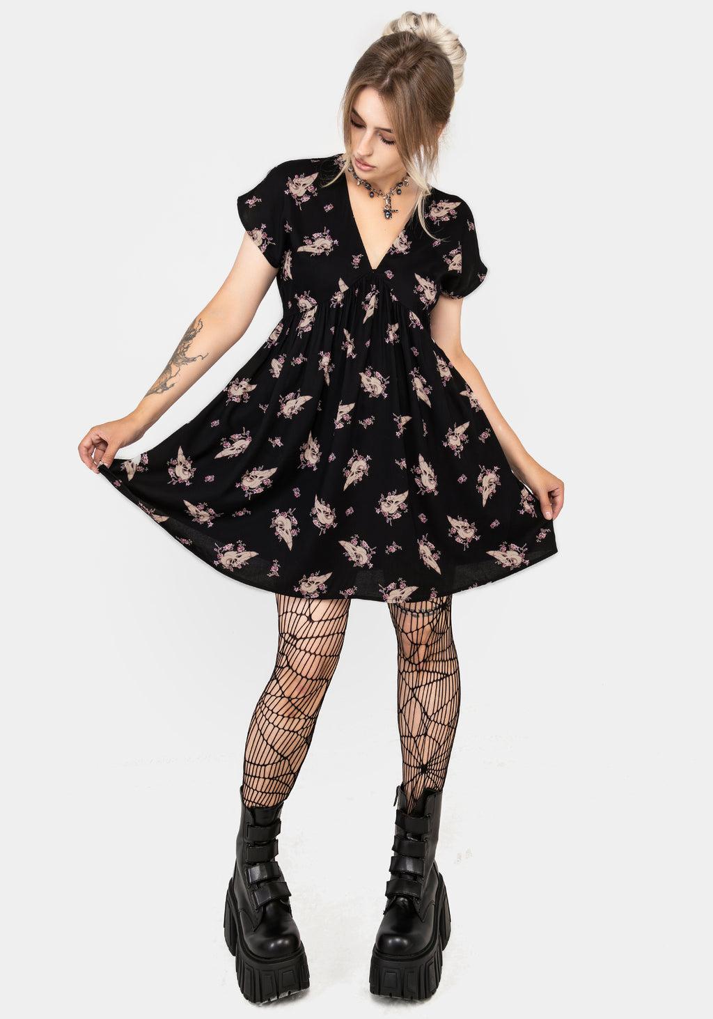 Carrion V-Neck Mini Smock Dress Product Image
