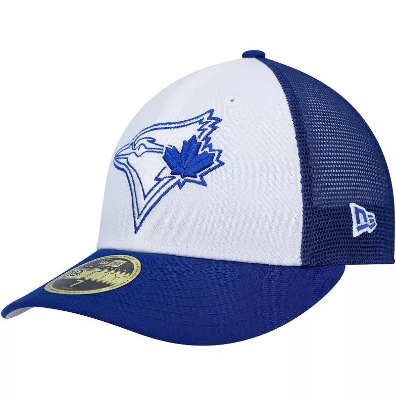 Men's New Era White/Royal Toronto Blue Jays 2023 On-Field Batting Practice Low Profile 59FIFTY Fitted Hat, Size: 7 3/4, Jay White Product Image