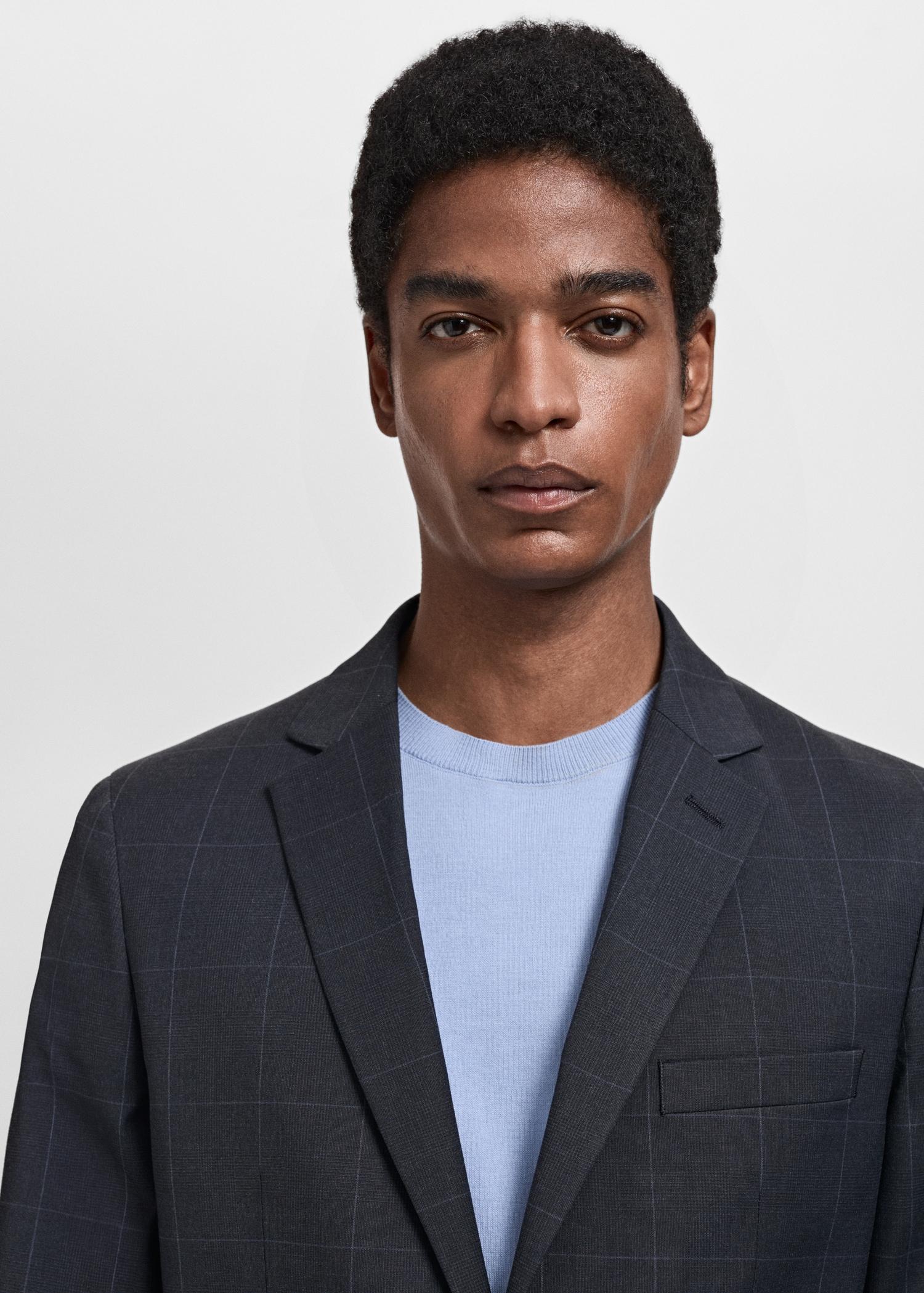 Super slim-fit suit jacket in stretch fabric - Men | MANGO USA Product Image