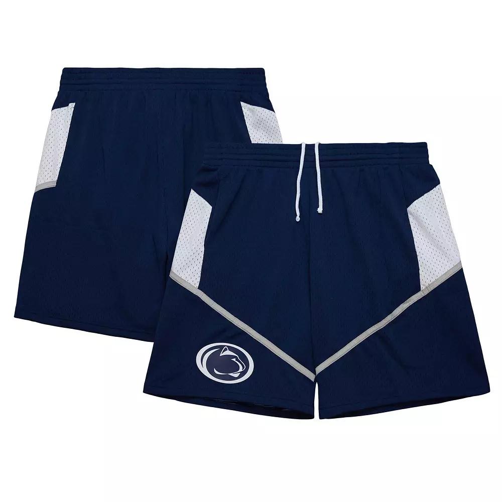 Men's Mitchell & Ness Navy Penn State Nittany Lions 2001/02 Throwback Jersey Shorts,  Product Image