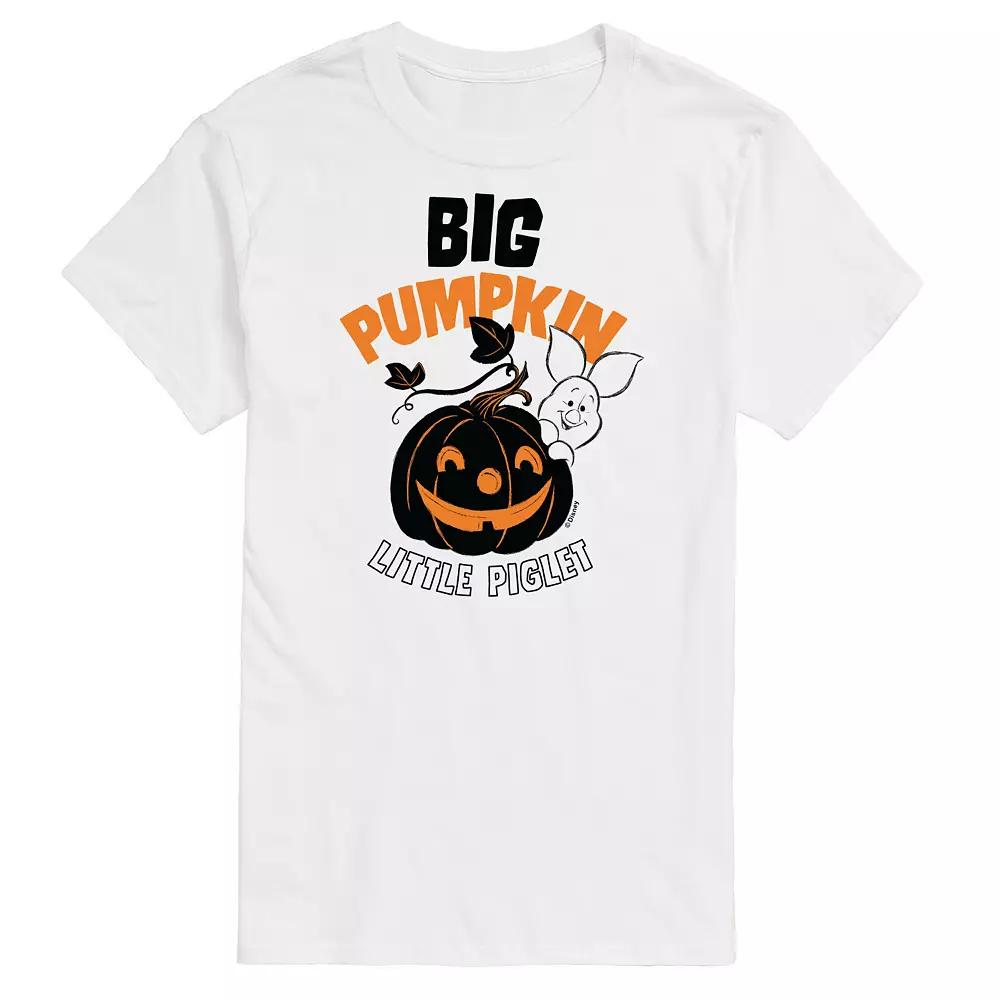 Disney's Winnie the Pooh Men's Big Pumpkin, Little Piglet Graphic Tee,  Product Image