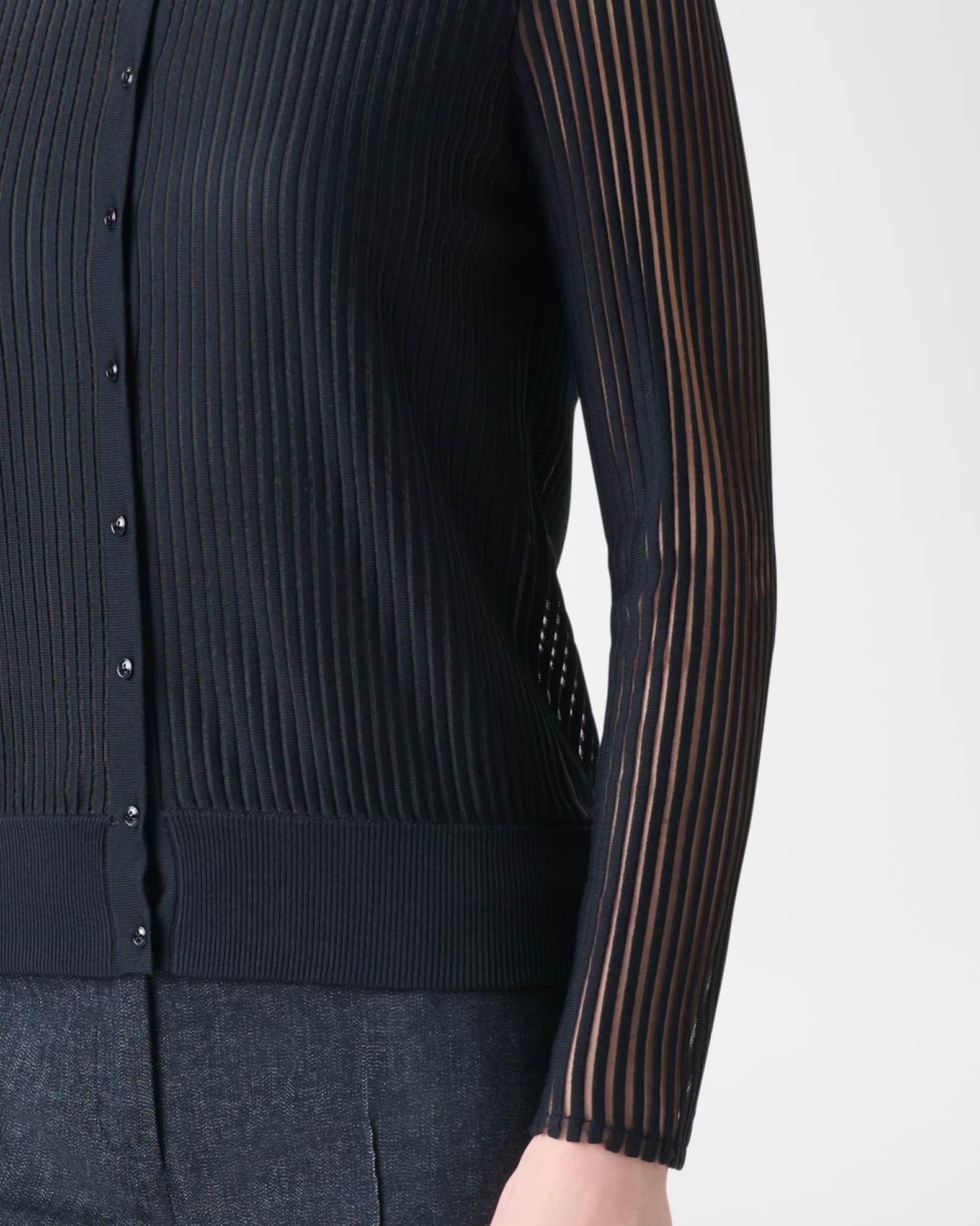 Striped Sheer Cardigan  Product Image