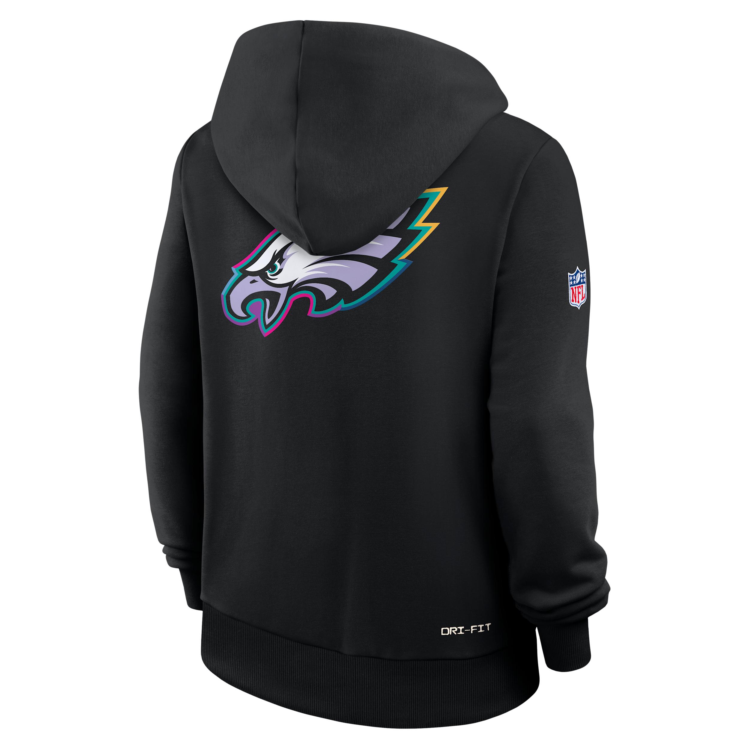 Philadelphia Eagles Crucial Catch Women's Nike Dri-FIT NFL Pullover Hoodie Product Image