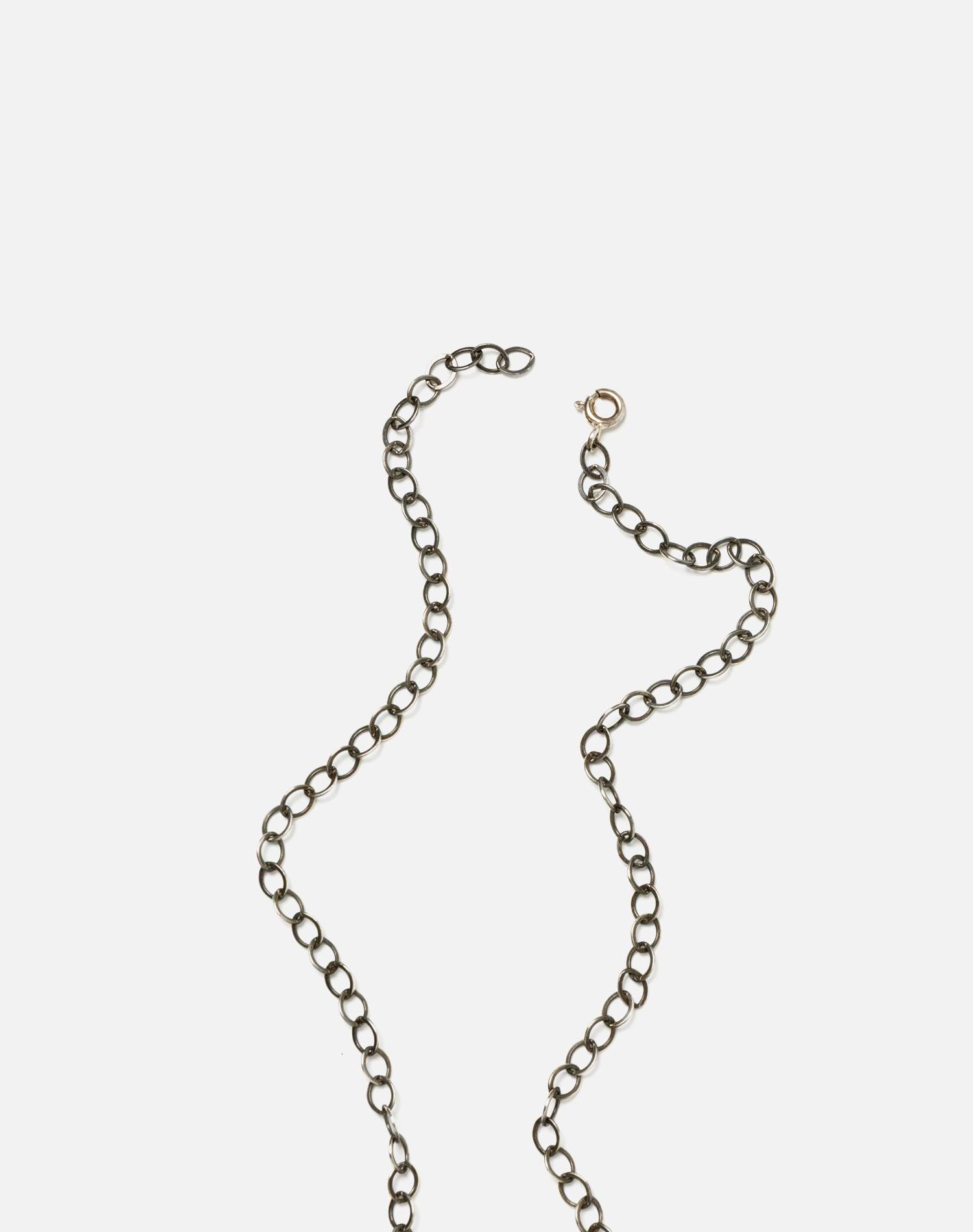 40s Glass Heart Pendant Necklace Product Image