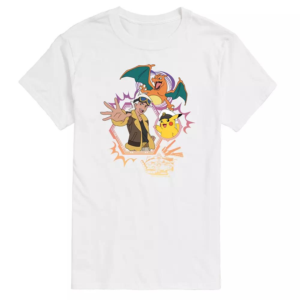 Men's Pokemon Freide Cap Charizard Graphic Tee,  Product Image