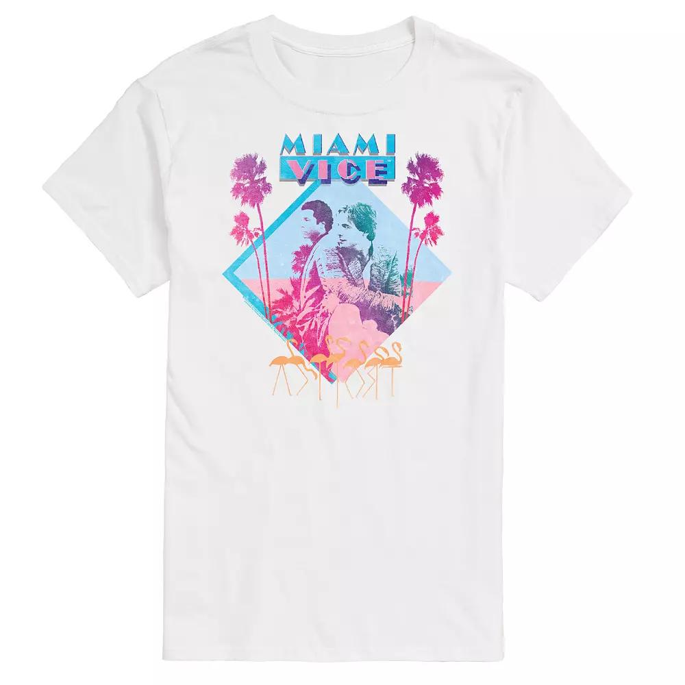 Big & Tall Miami Vice Graphic Tee, Men's,  Product Image