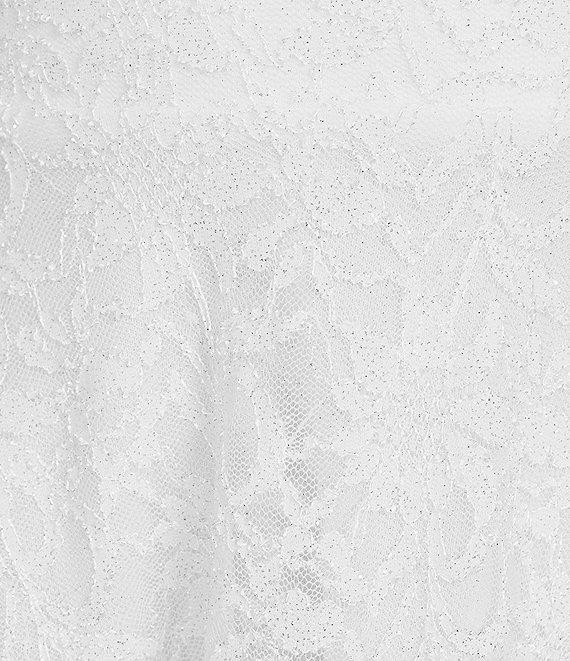 Pear Culture Sleeveless Patterned-Lace Fit-And-Flare Dress Product Image