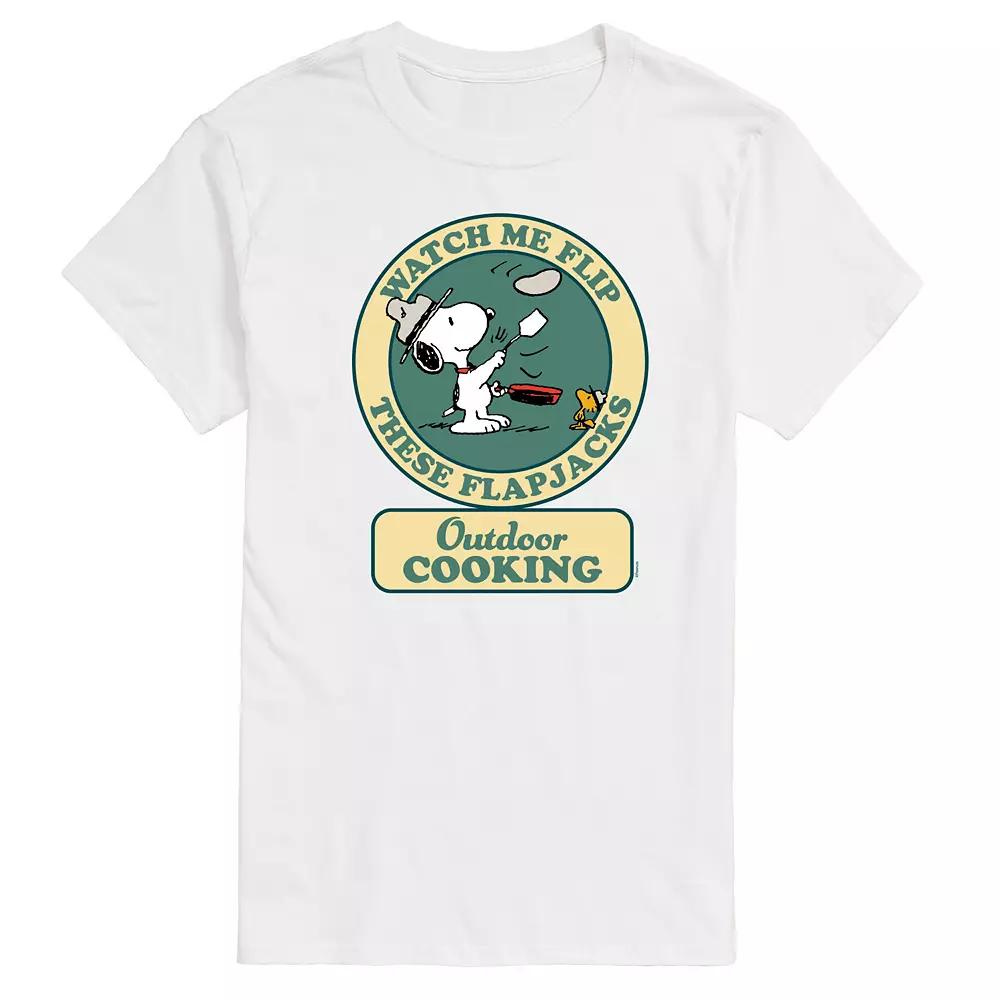 Men's Peanuts Outdoor Cooking Badge Graphic Tee,  Product Image
