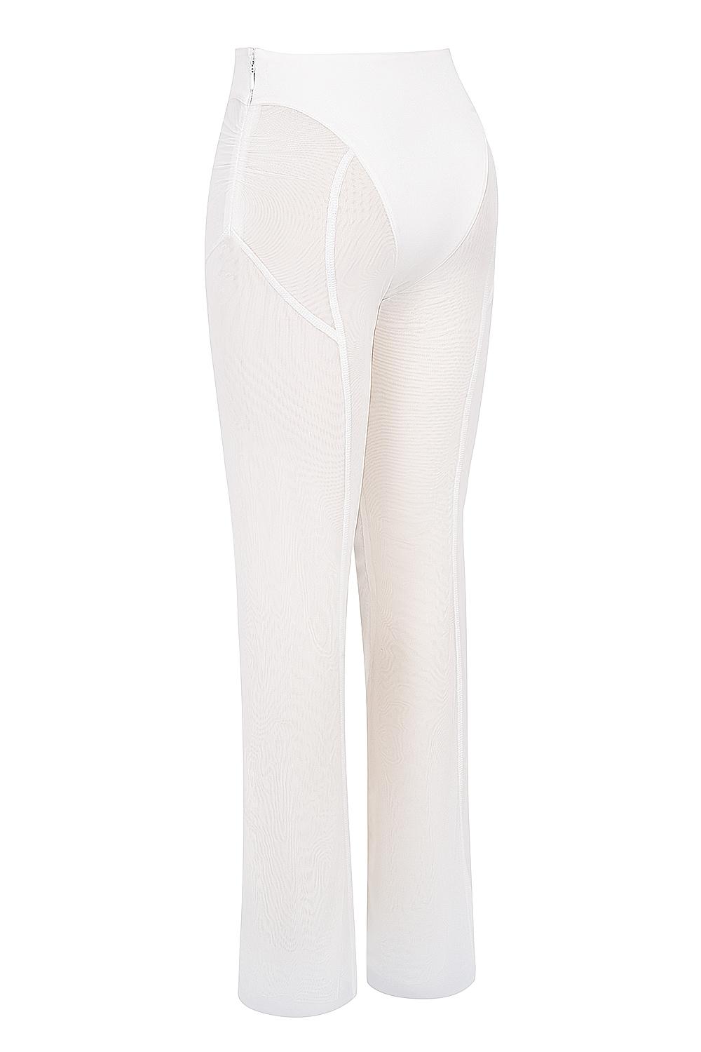 Avalon  white mesh high waist trousers Product Image