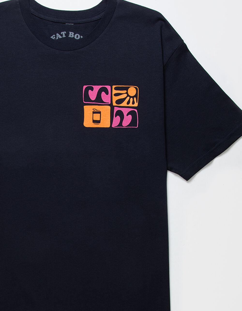 FAT BOY SURF CLUB Waves And Rays Mens Tee - NAVY Product Image