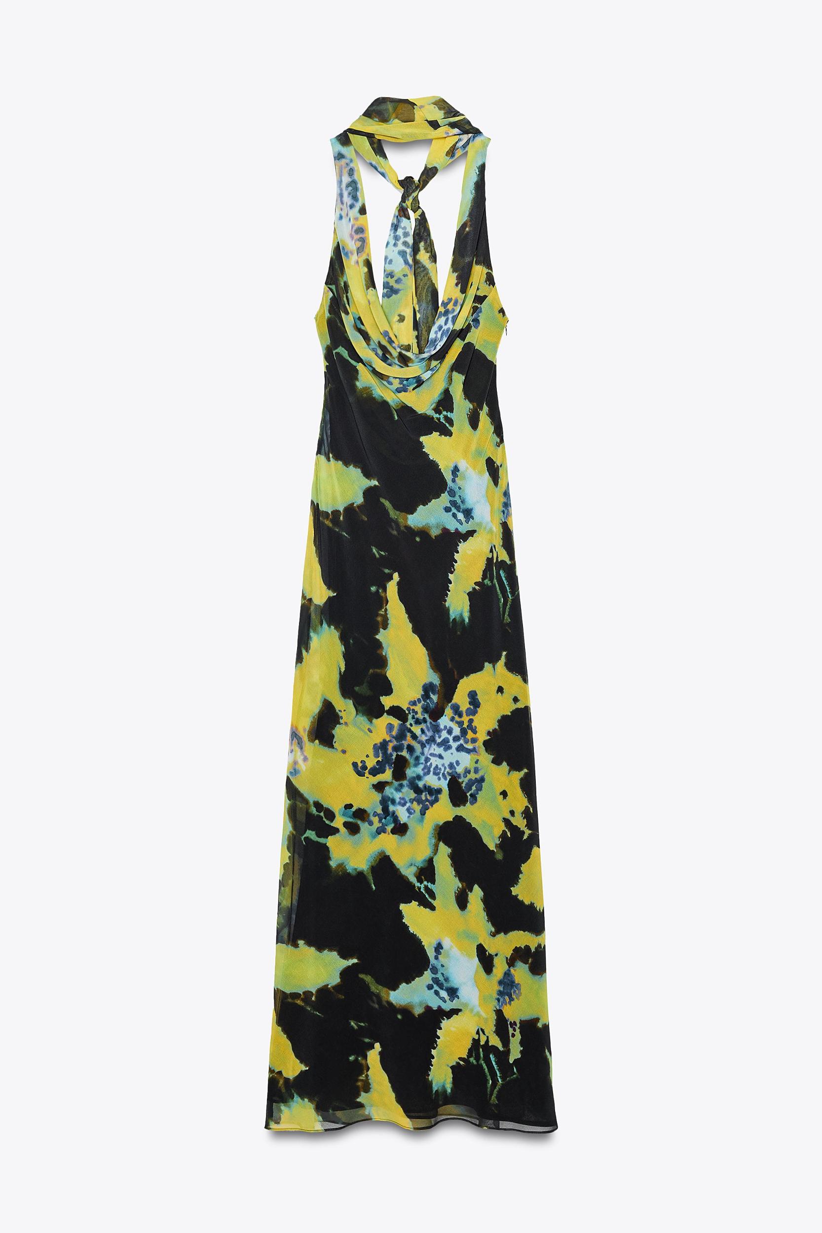 FOULARD PRINT LONG DRESS Product Image