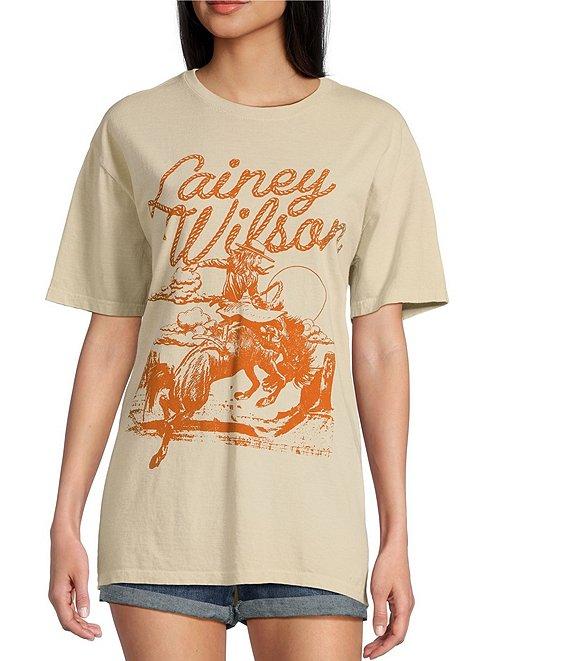 Philcos Crew Neck Short Sleeve Lainey Wilson Horse Graphic T-Shirt Product Image