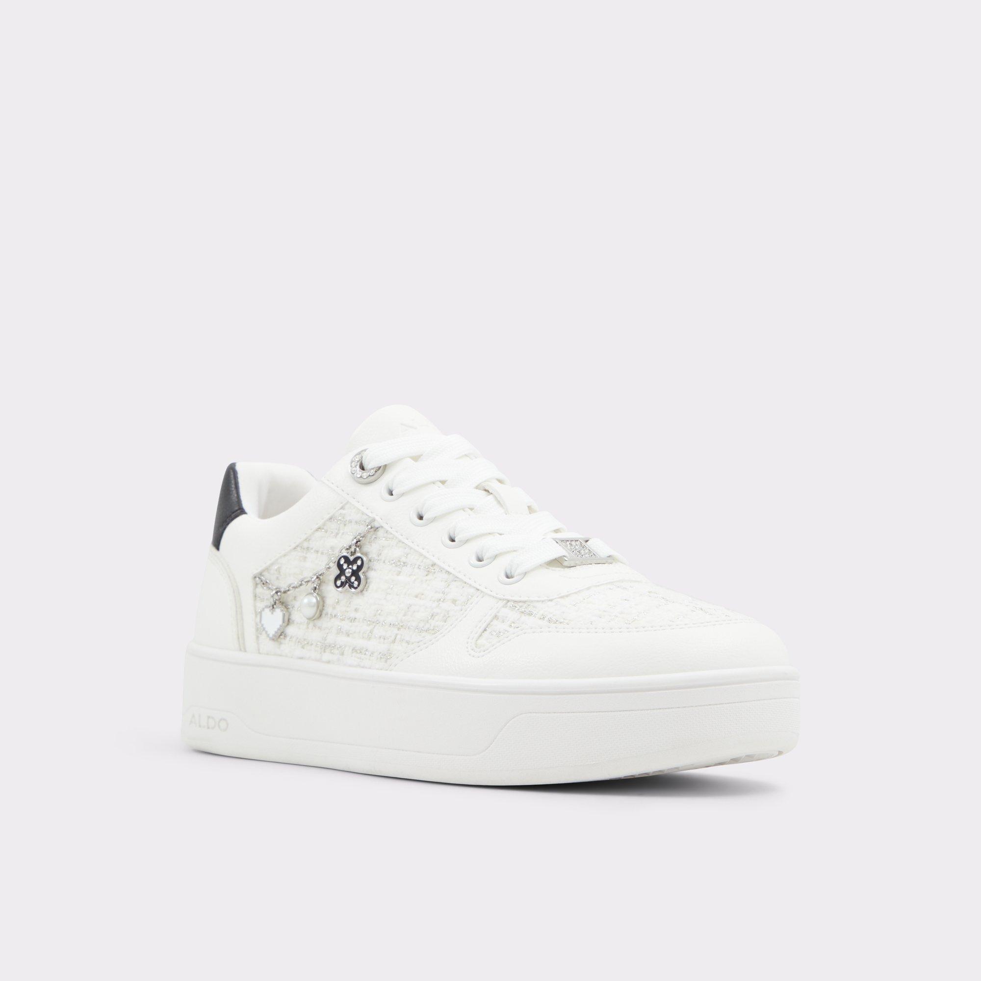 Marisette White/Black Women's Low top sneakers | ALDO US Product Image