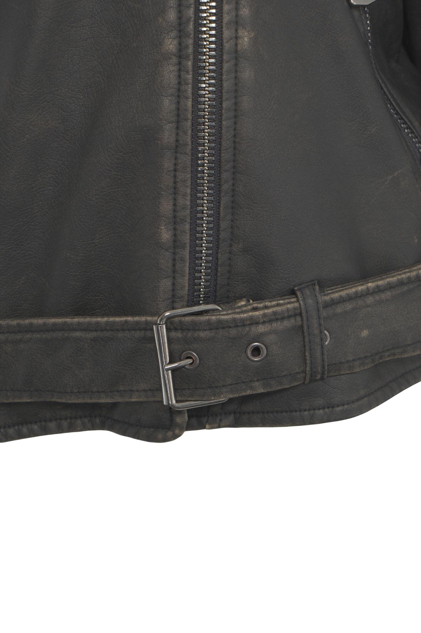 Faux leather biker jacket Product Image
