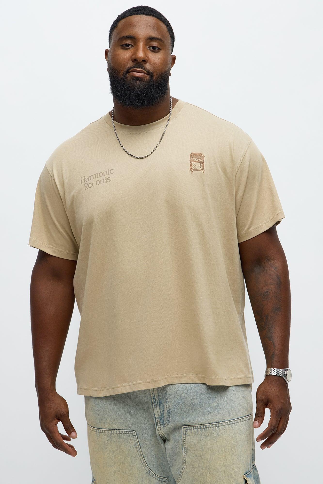 Harmonic Records Short Sleeve Tee - Sand Male Product Image