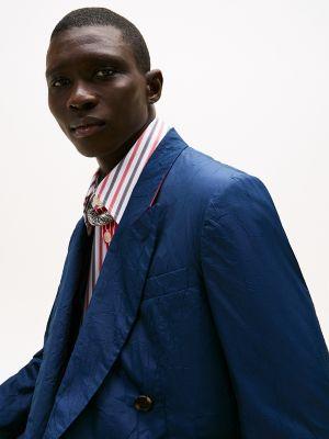 Double-Breasted Crinkle Blazer Product Image