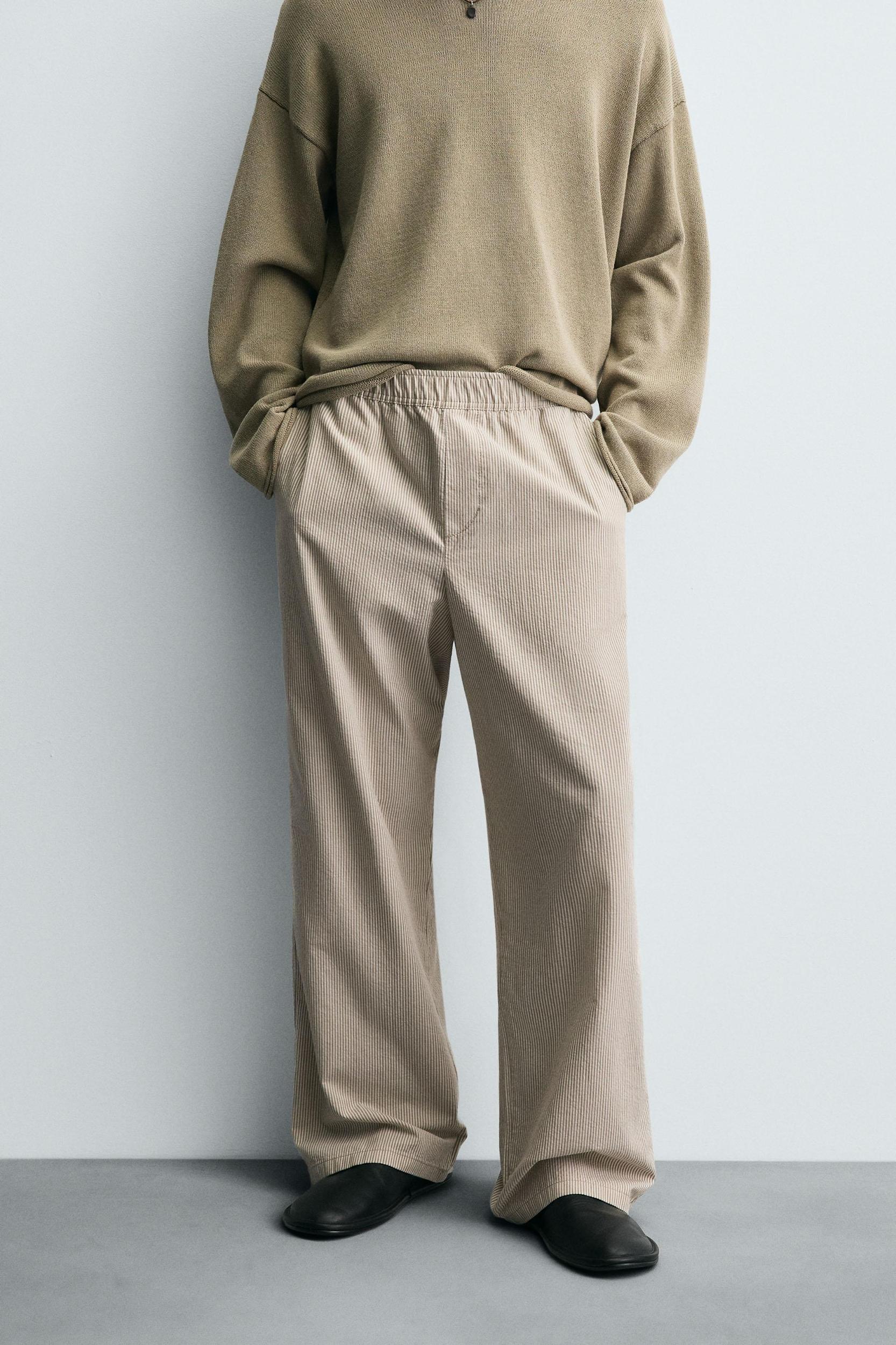 RELAXED FIT STRIPE PANTS Product Image