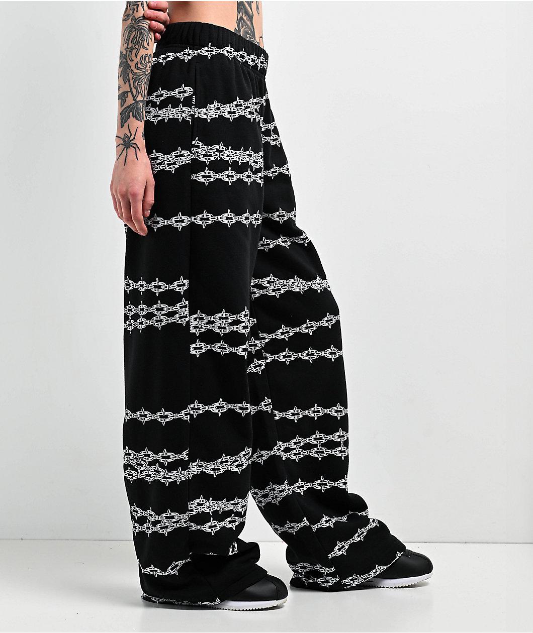 Lurking Class by Sketchy Tank Spiked Chain Black Sweatpants Product Image