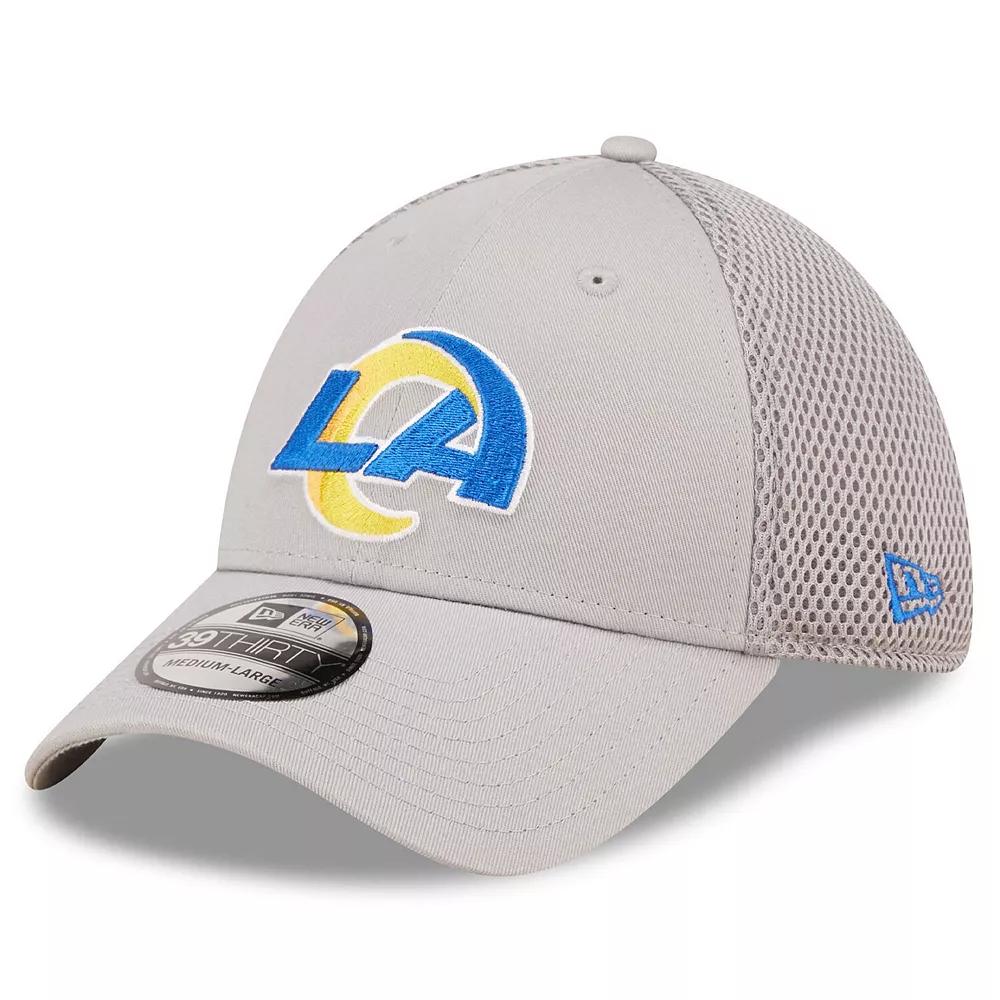 Men's New Era Gray Los Angeles Rams Team Neo 39THIRTY Flex Hat, Size: Medium/Large, Grey Product Image