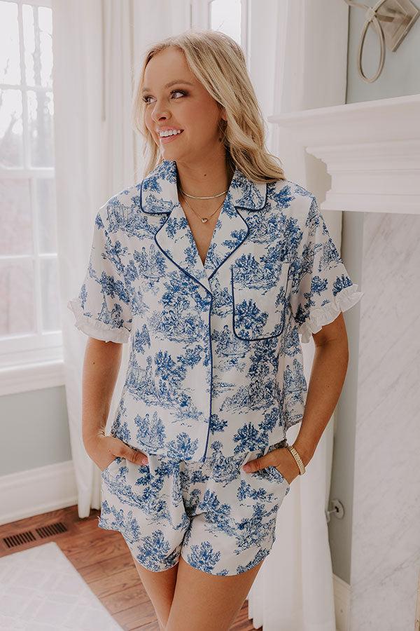 Feeling Dreamy Satin Pajama Top Product Image